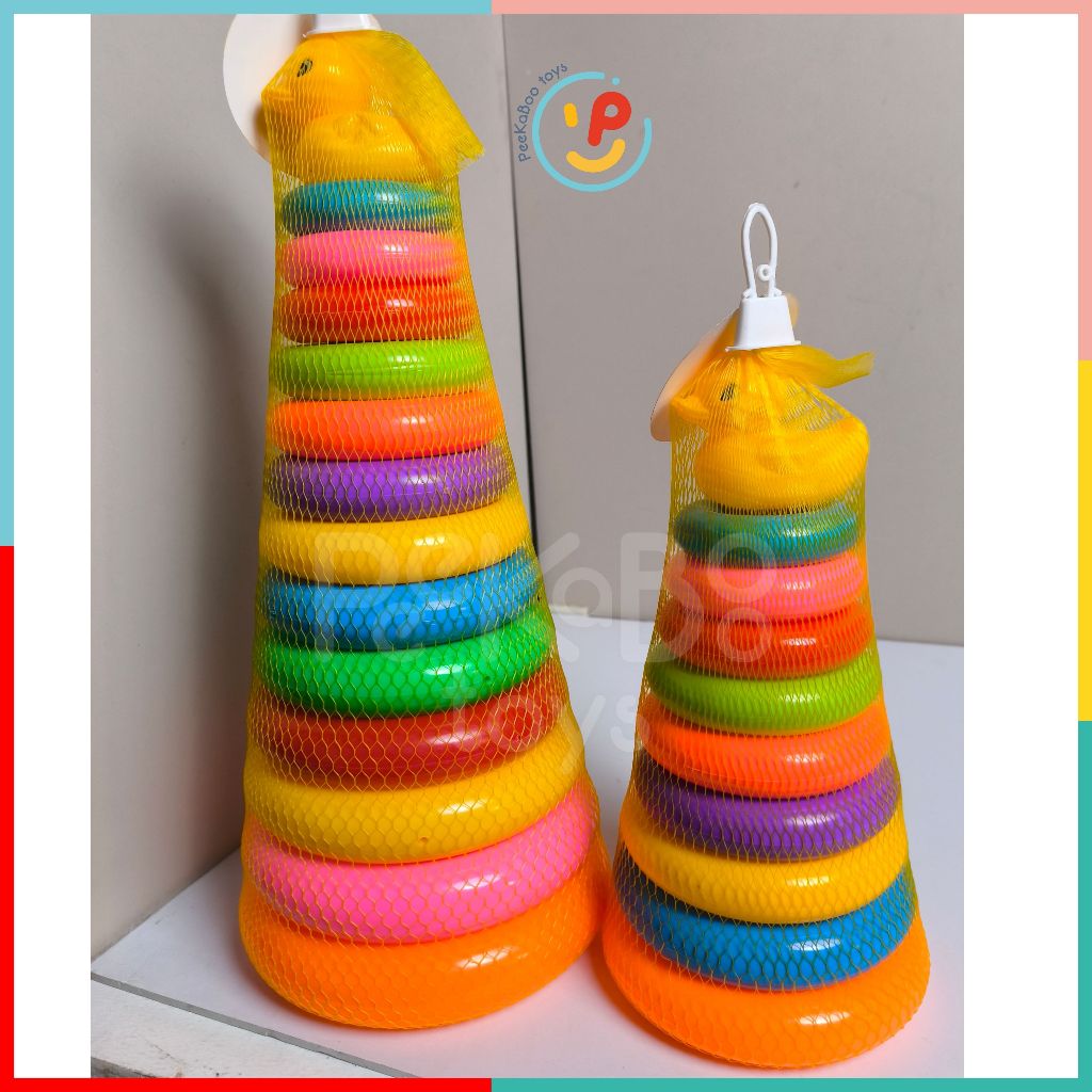 Đồ chơi tháp xếp vòng vịt vàng cho bé PeeKaPaw Toys