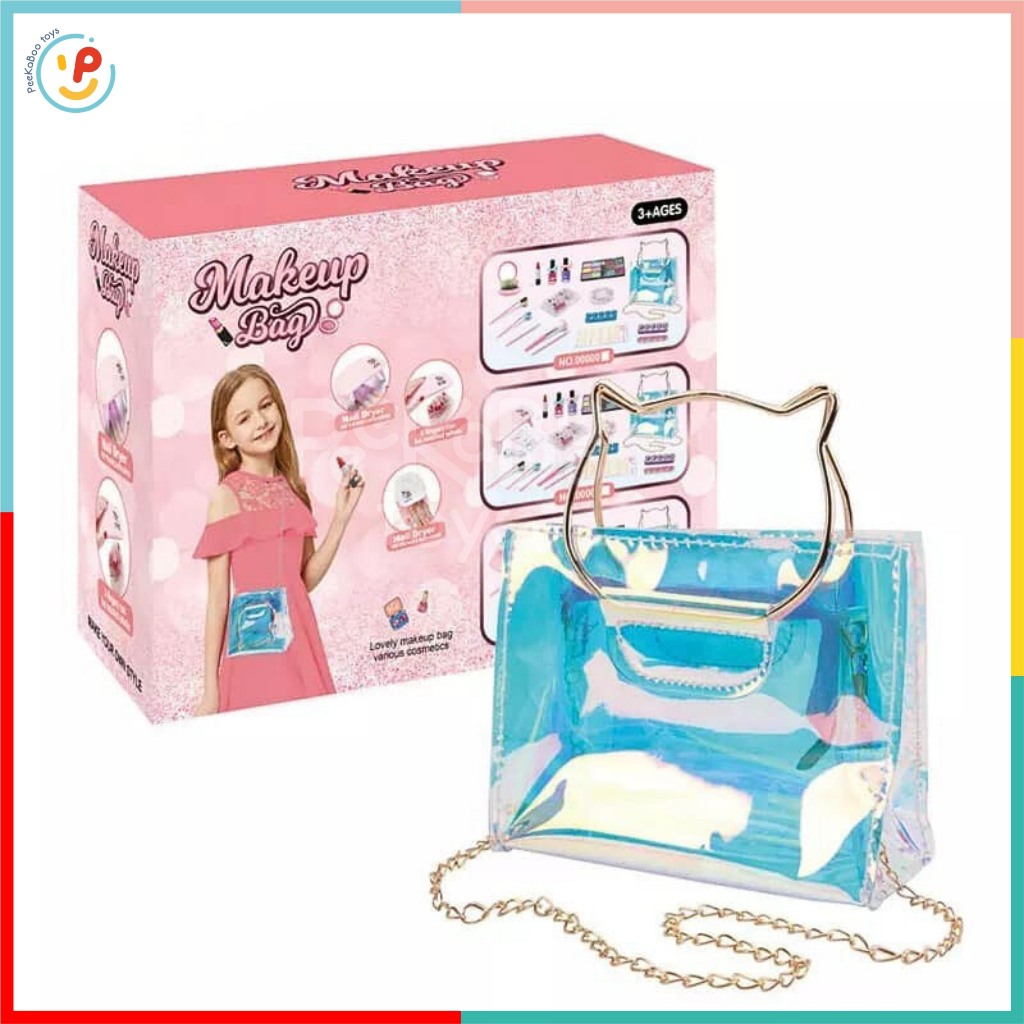 Đồ chơi Vali Làm Đẹp Trang Điểm Make Up Làm Nails cho bé 768-9 PeeKaPaw Toys
