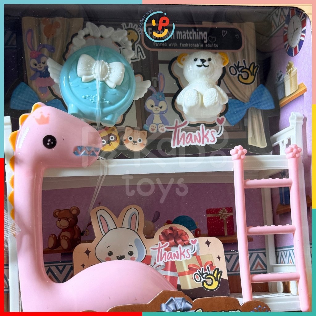 Đồ chơi hộp búp bê mini và phụ kiện phòng ngủ 286-79 PeeKaPaw Toys