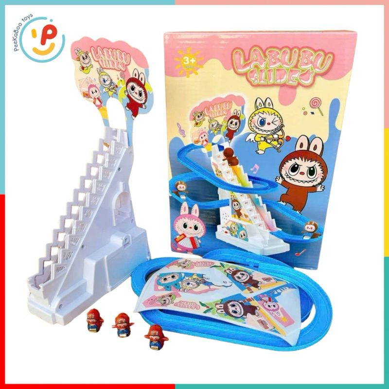 Đồ chơi cầu trượt leo thang có ĐÈN và NHẠC dây sạc USB PeeKaPaw