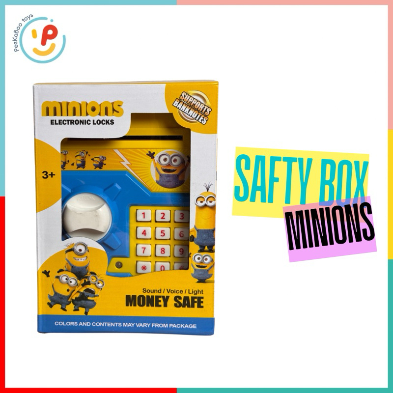 Đồ chơi Peekaboo két sắt mini nhựa cho bé dùng pin có mã số nhiều mẫu