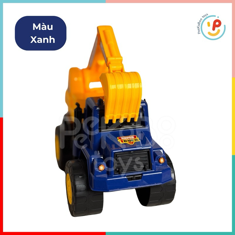 Đồ chơi xe cẩu công trình chạy trớn 42cm 665 Peekapaw Toys