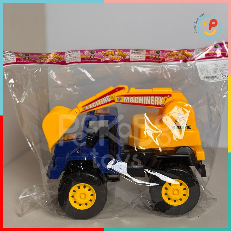 Đồ chơi xe cẩu công trình chạy trớn 42cm 665 Peekapaw Toys