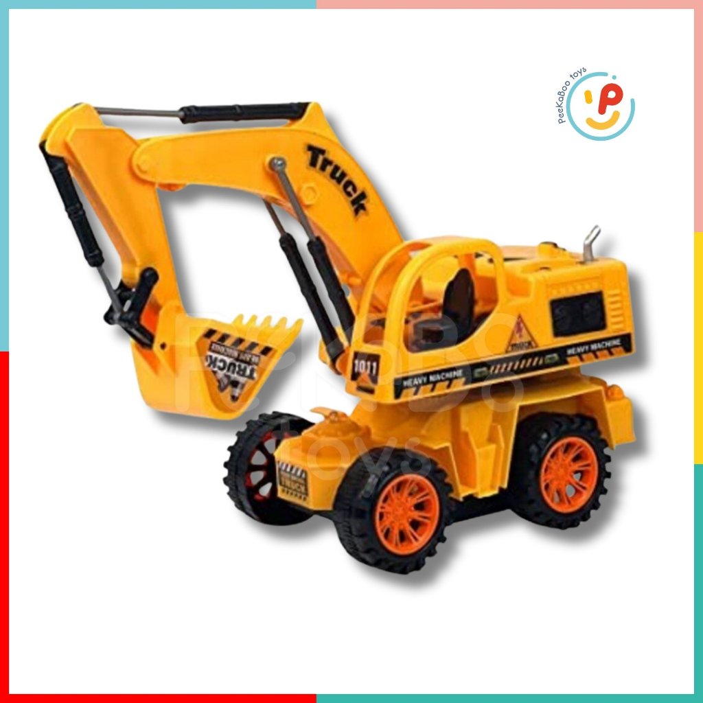 Đồ chơi xe công trình xe cẩu điều khiển từ xa pin sạc 1011 PeeKaPaw