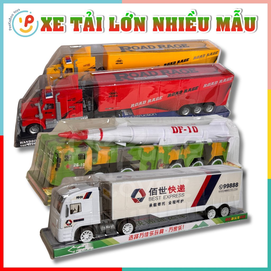 Đồ chơi mô hình xe tải lớn nhiều mẫu PeeKaPaw Toys