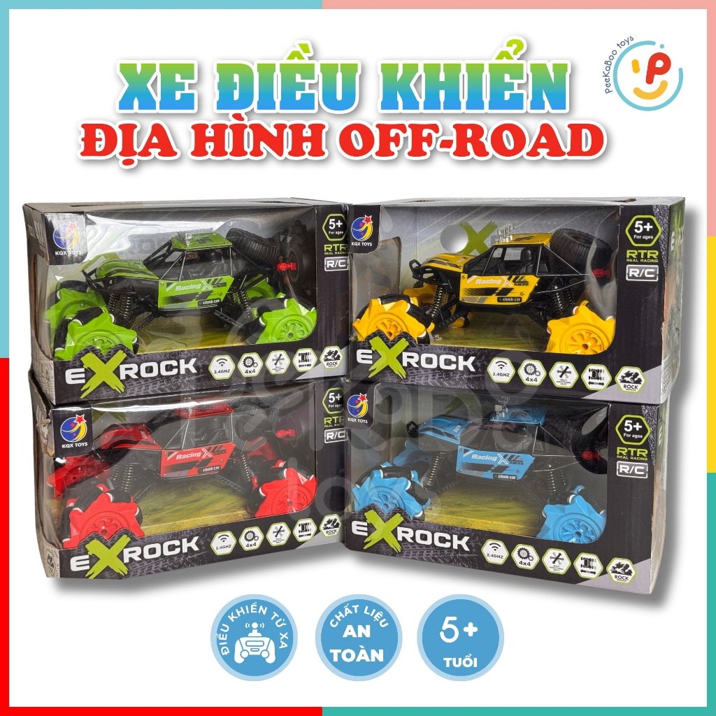 Đồ chơi xe điều khiển địa hình off-road pin sạc 512 PeeKaPaw Toy