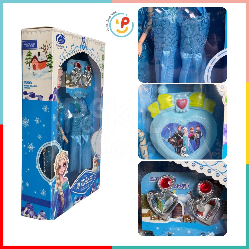 Đồ chơi Peekabootoys Búp Bê Elsa gồm váy và phụ kiện công chúa 2028