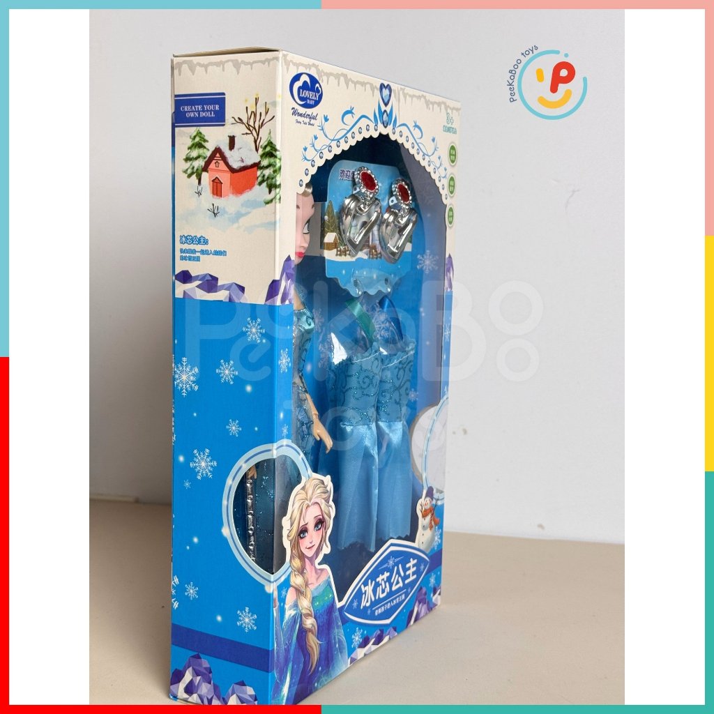 Đồ chơi Peekabootoys Búp Bê Elsa gồm váy và phụ kiện công chúa 2028