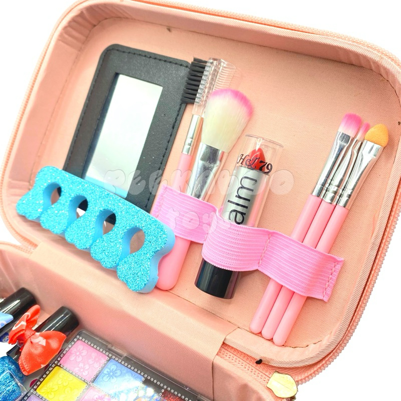 Đồ chơi Vali trang điểm Make Up Làm Nails có máy hơ nail cho bé 768-7 PeeKaPaw Toys