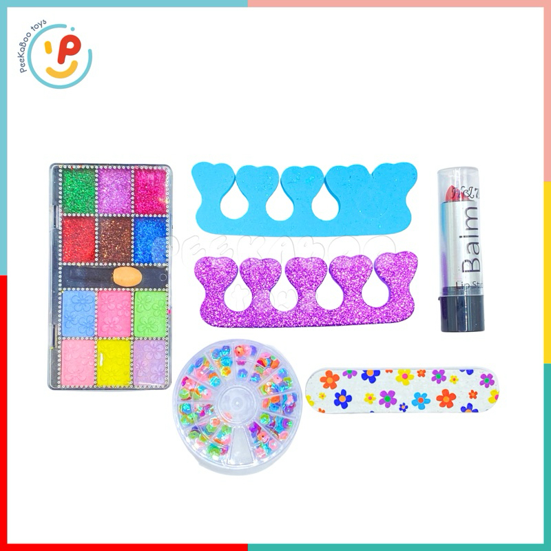 Đồ chơi Vali Làm Đẹp Trang Điểm Make Up Làm Nails cho bé 768-9 PeeKaPaw Toys