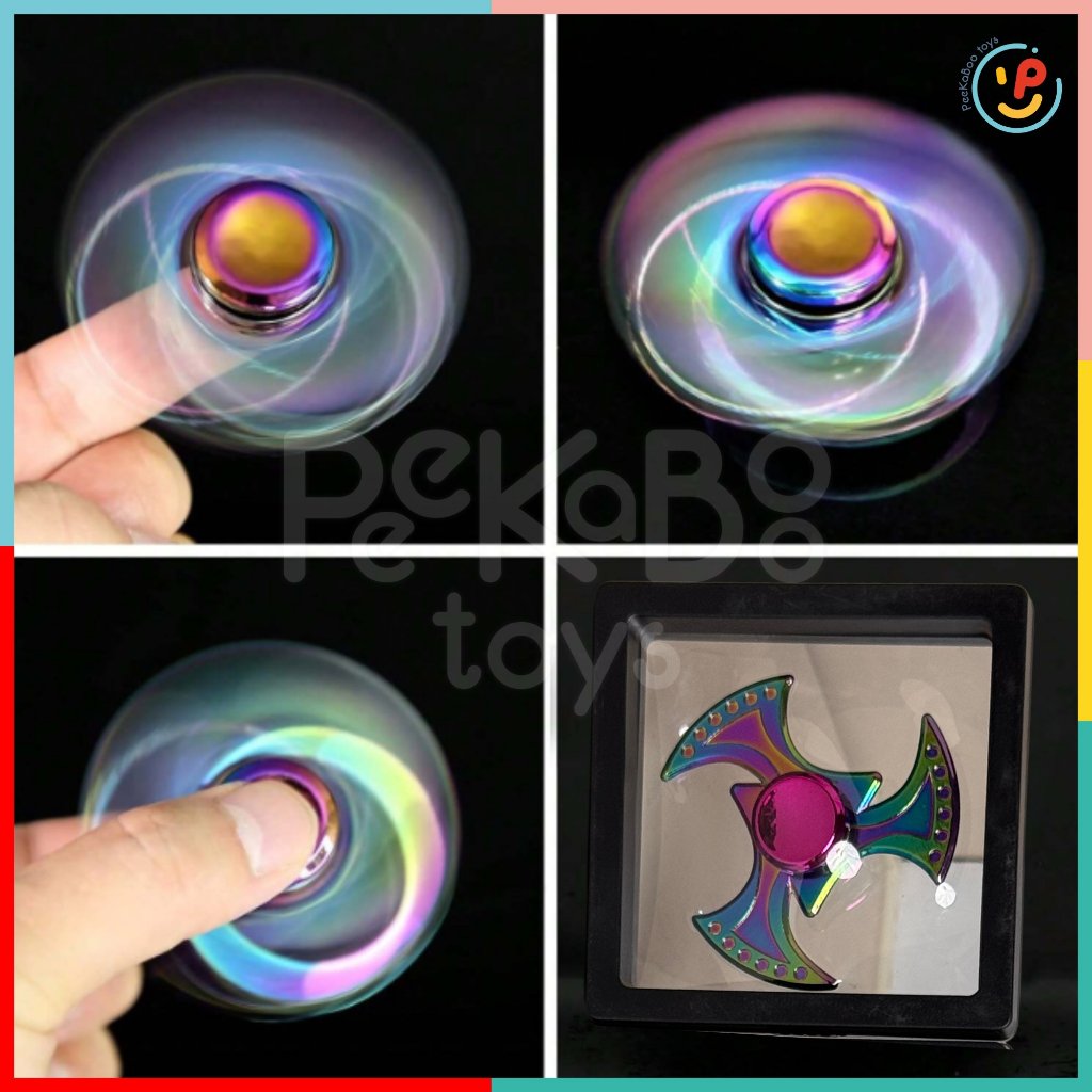 Đồ chơi con quay spiner bằng sắt giảm stress nhiều mẫu PeeKaPaw Toys