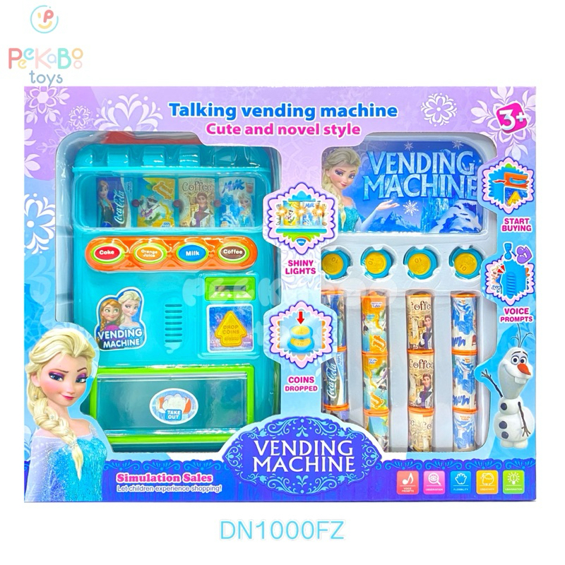 Đồ chơi máy bán hàng tự động nước ngọt có âm thanh Frozen Kitty PeeKaPaw Toys