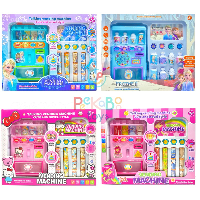 Đồ chơi máy bán hàng tự động nước ngọt có âm thanh Frozen Kitty PeeKaPaw Toys