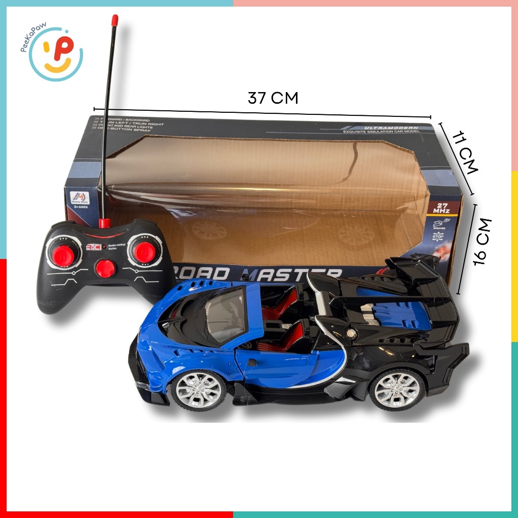 Xe đua thể thao điều khiển từ xa 2 cửa mở được 338-22 PeeKaPaw Toys