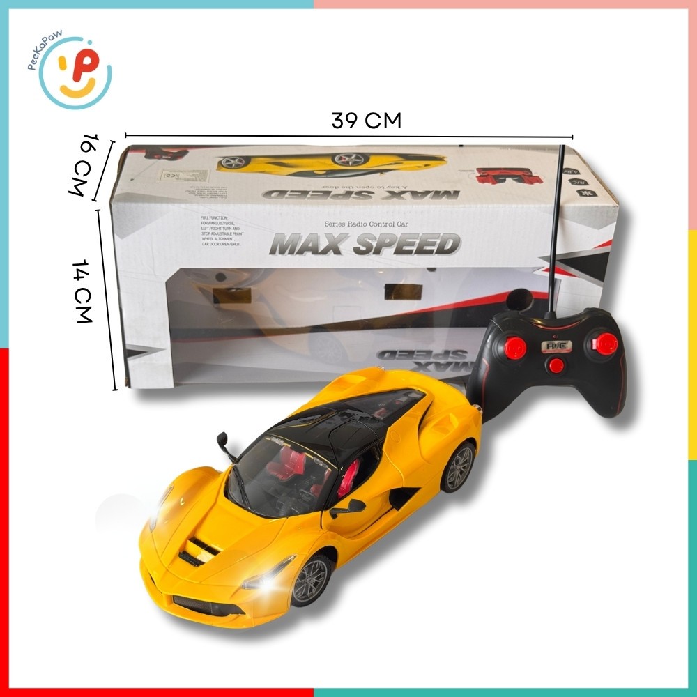 Xe đua điều khiển từ xa 2 cửa mở được có âm thanh 3688-K5 PeeKaPaw Toys