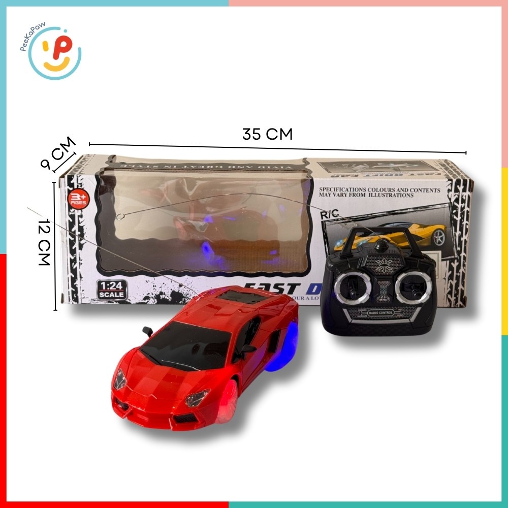 Xe đua điều khiển từ xa Fast Drift có đèn âm thanh 922 PeeKaPaw Toys