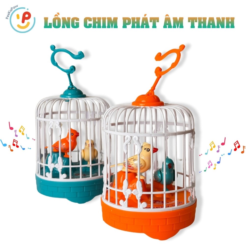 Lồng chim phát âm thanh Peekapaw Toys