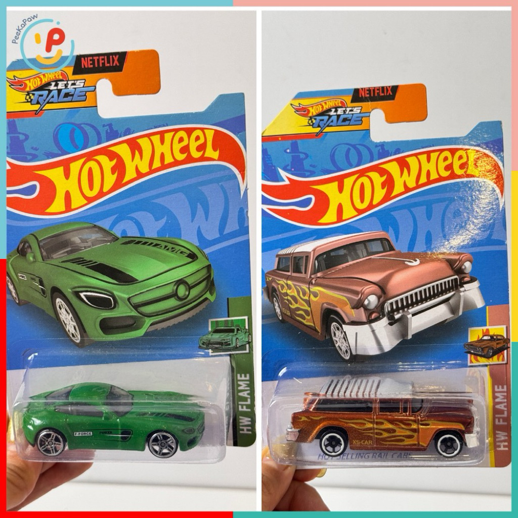 Đồ chơi xe mô hình Hot Wheel mini chạy trớn nhiều mẫu mã màu sắc PeeKaPaw Toys