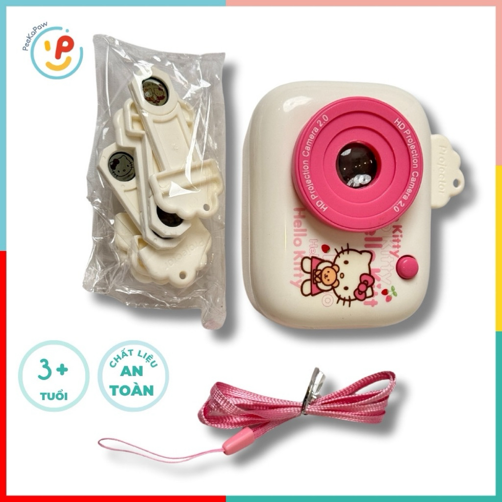 Đồ chơi Máy ảnh chiếu hình Hello Kitty Kuromi Melody 3078 PeeKaPaw Toys