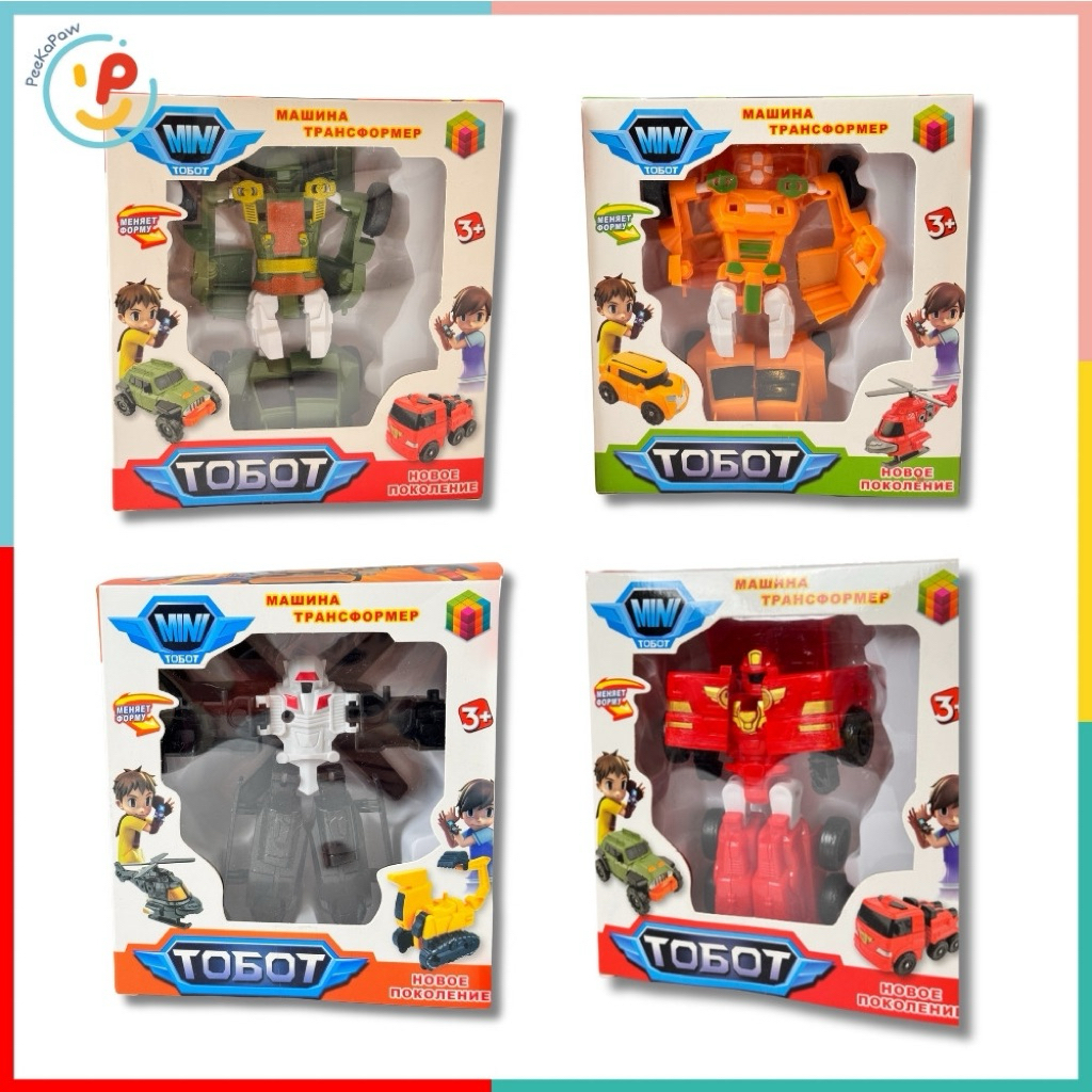 Robot lắp ráp biến hình thành xe Tobot nhiều mẫu mã mã 339-12 PeeKaPaw Toys