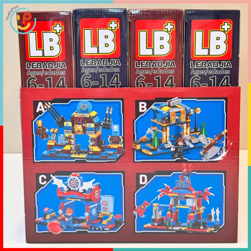Bộ Lắp Ráp Xếp Hình Thành Phố Siêu Anh Hùng LB6106 4in1 234 Chi Tiết PeeKaPaw Toys