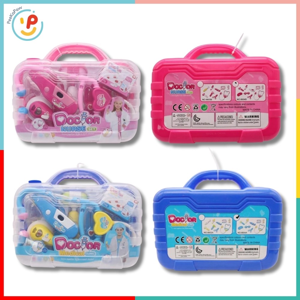 Vali Đồ Chơi Bác Sĩ 6604 Nhiều Dụng Cụ Cho Bé Tập Làm Bác Sĩ PeeKaPaw Toys