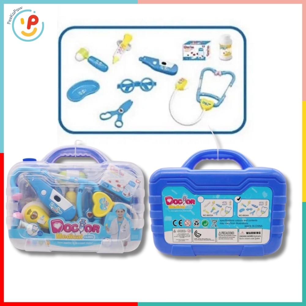 Vali Đồ Chơi Bác Sĩ 6604 Nhiều Dụng Cụ Cho Bé Tập Làm Bác Sĩ PeeKaPaw Toys