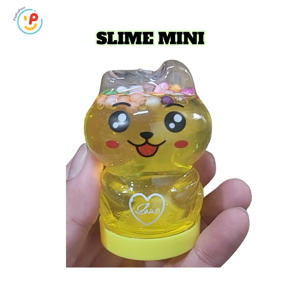 (Quà tặng) Đồ chơi Slime mini hũ hình thú 10cm chất dẻo ma thuật thủ công sáng tạo
