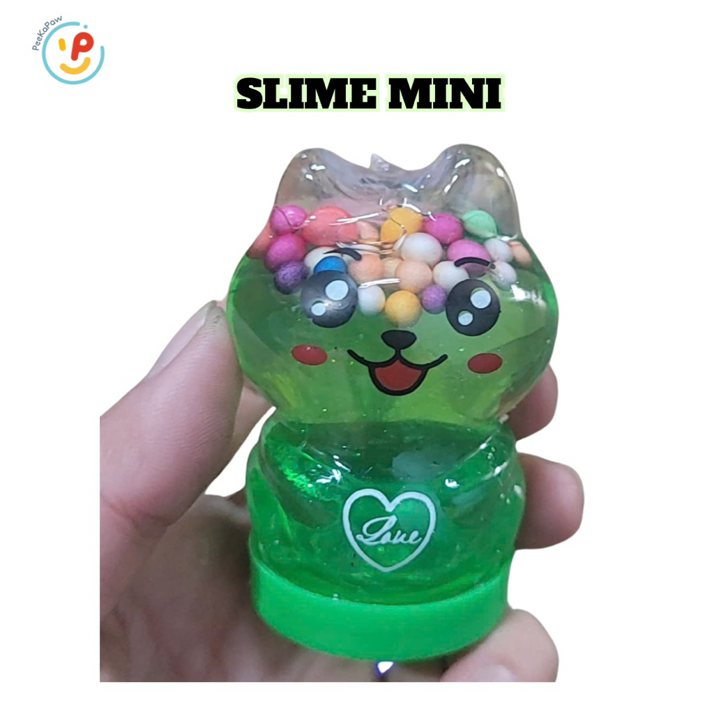 (Quà tặng) Đồ chơi Slime mini hũ hình thú 10cm chất dẻo ma thuật thủ công sáng tạo