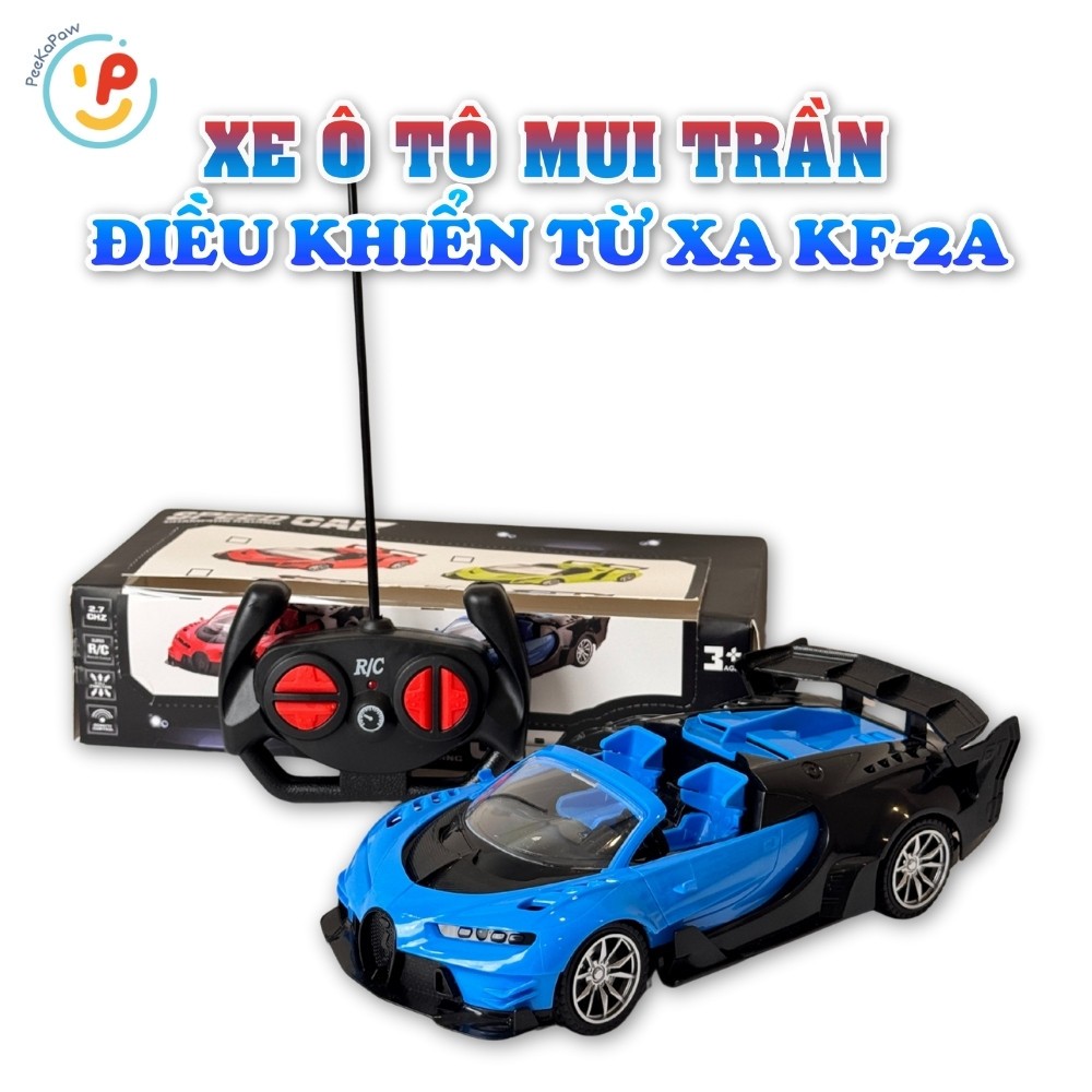 Xe Ô Tô Điều Khiển Từ Xa Kiểu Dáng Thể Thao Mui Trần 2 Cửa KF-2A  PeeKaPaw Toys