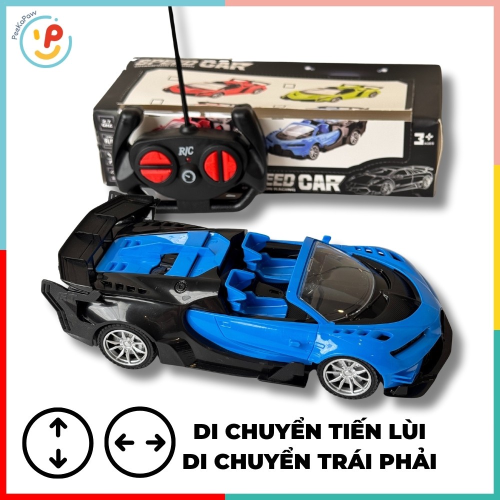 Xe Ô Tô Điều Khiển Từ Xa Kiểu Dáng Thể Thao Mui Trần 2 Cửa KF-2A  PeeKaPaw Toys
