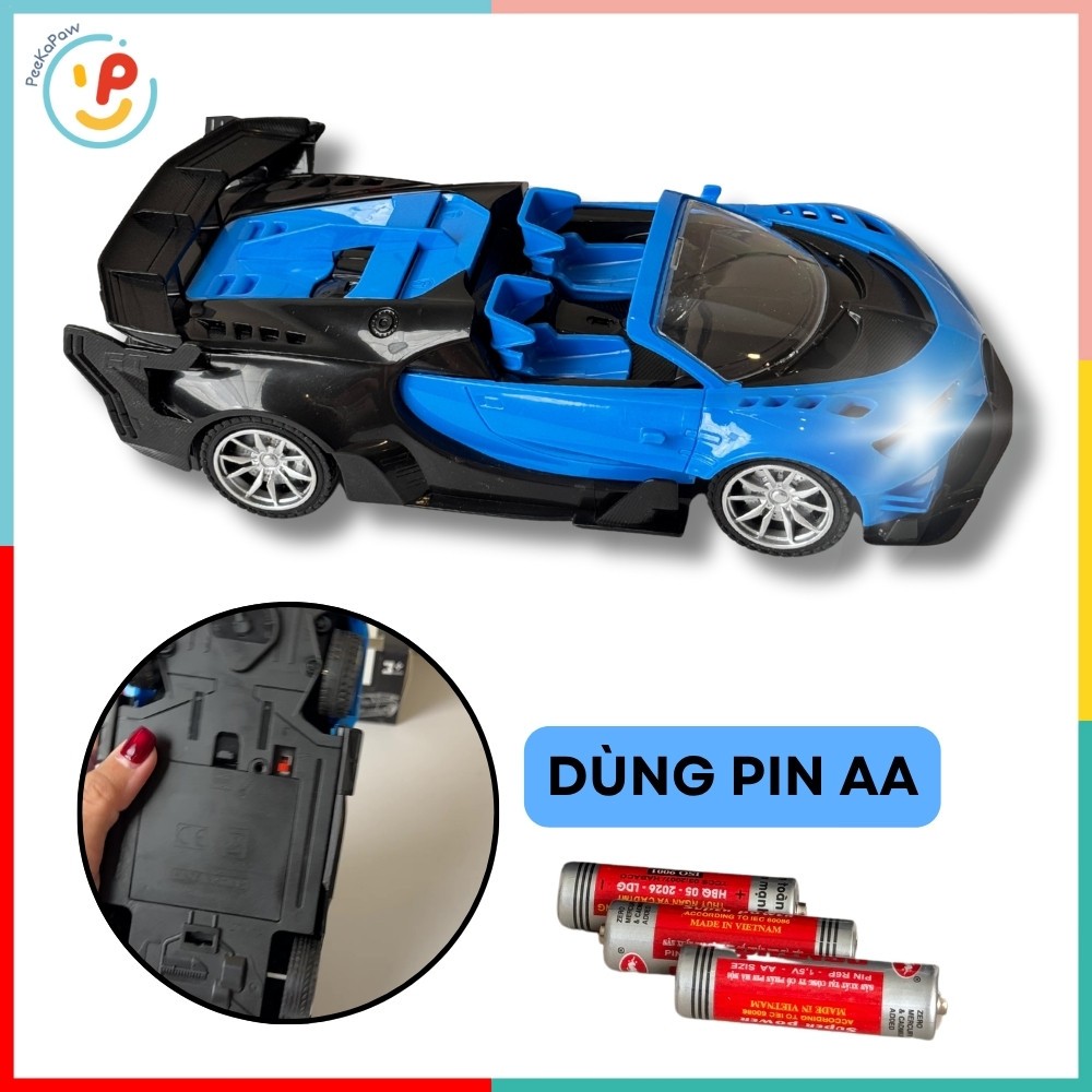 Xe Ô Tô Điều Khiển Từ Xa Kiểu Dáng Thể Thao Mui Trần 2 Cửa KF-2A  PeeKaPaw Toys