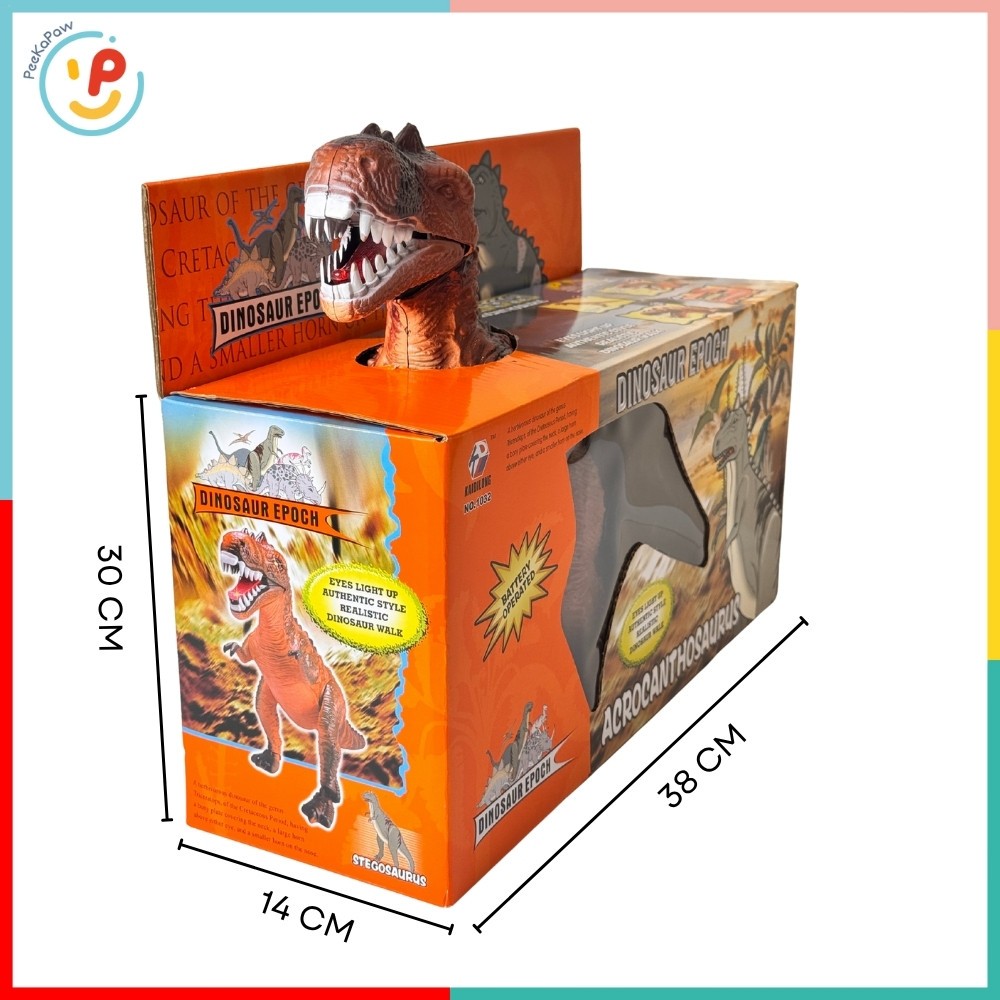 Mô hình khủng long đồ chơi có đèn và âm thanh di chuyển được 1032 Dinosaur Epoch PeeKaPaw Toys