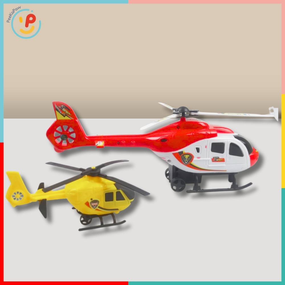 Đồ chơi máy bay trực thăng chạy trớn 2 chiếc 1617 PeeKaPaw Toys