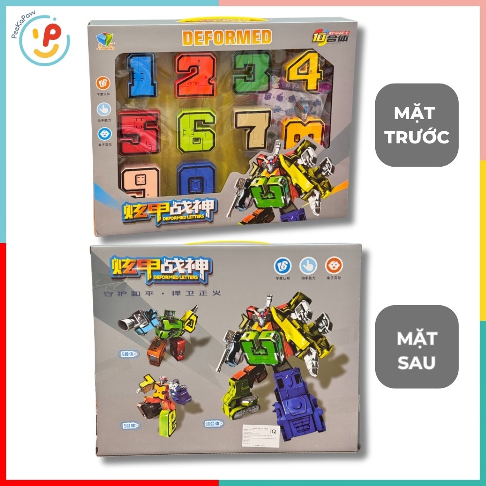Đồ Chơi Lắp Ráp Siêu Nhân Biến Hình Từ Số 0-9 Mã 788-74 – PeeKaPaw Toys