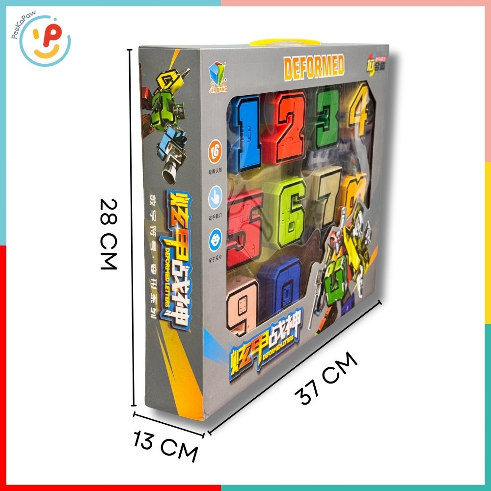 Đồ Chơi Lắp Ráp Siêu Nhân Biến Hình Từ Số 0-9 Mã 788-74 – PeeKaPaw Toys