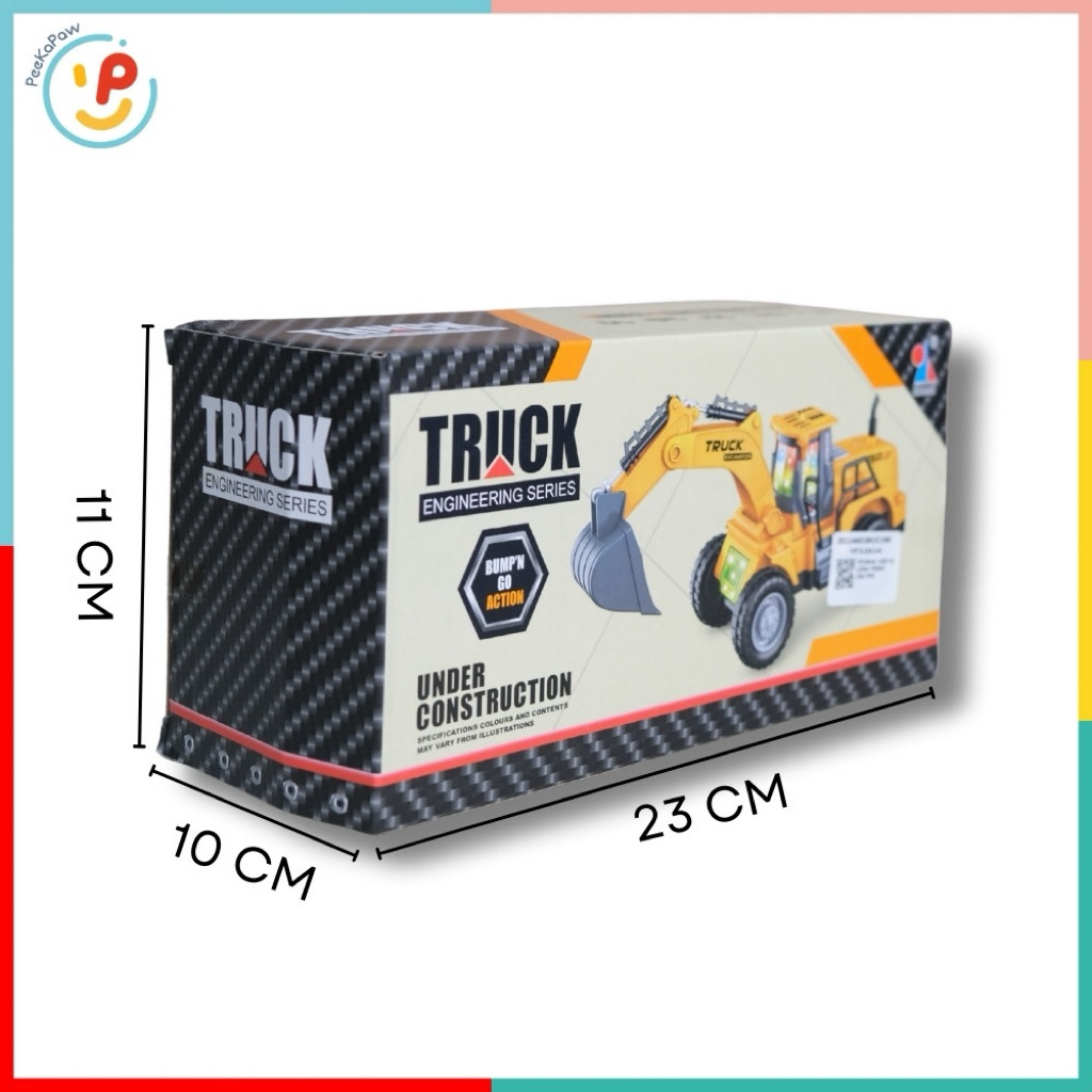 Xe Xúc Chạy Pin Có Đèn Âm Thanh 3202A Đồ Chơi Xe Công Trình PeeKaPaw Toys
