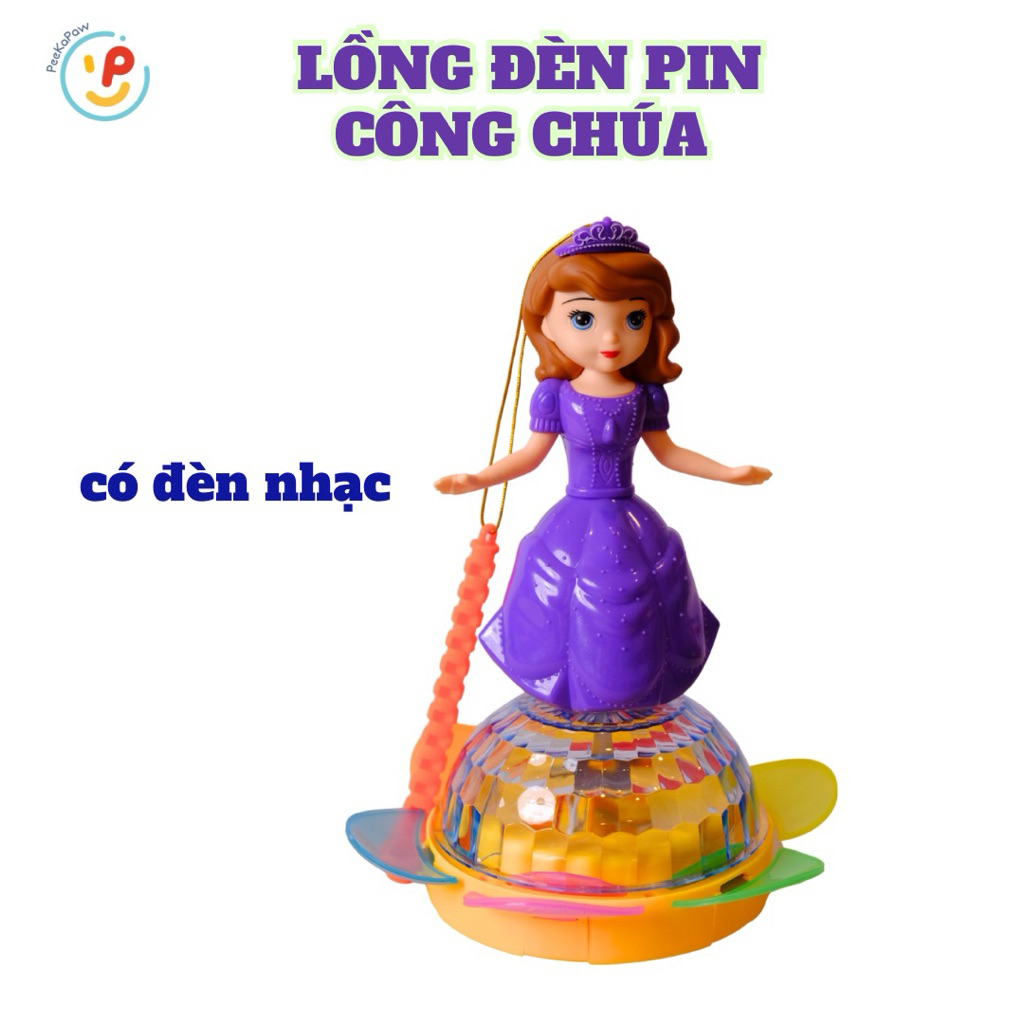 Trung thu 2025 lồng đèn pin có đèn và nhạc cho bé nhiều mẫu PeeKaPaw Toys