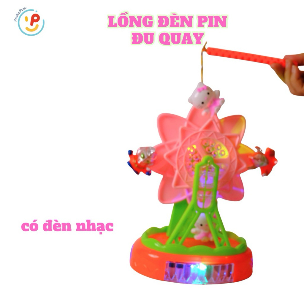 Trung thu 2025 lồng đèn pin có đèn và nhạc cho bé nhiều mẫu PeeKaPaw Toys