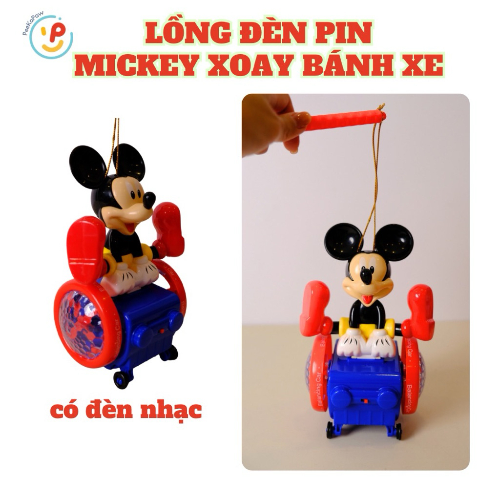 Trung thu 2025 lồng đèn pin có đèn và nhạc cho bé nhiều mẫu PeeKaPaw Toys