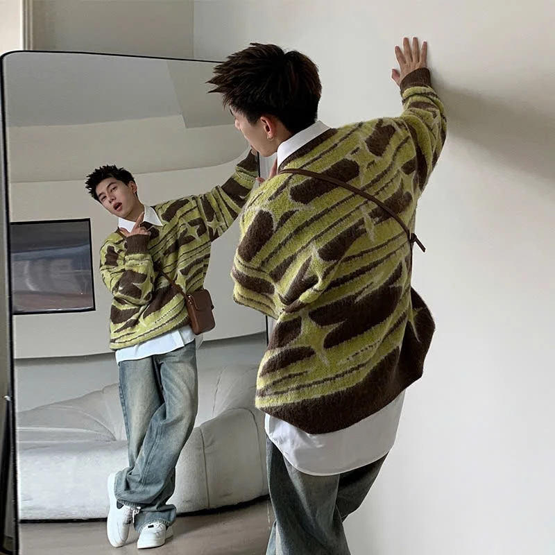 Áo Len Nam Cổ Tròn Boy Phố Dài Tay Kiểu Dáng Sweater Cao Cấp Phong Cách Hàn Quốc Form Rộng Nhiều Màu DYACI AL95