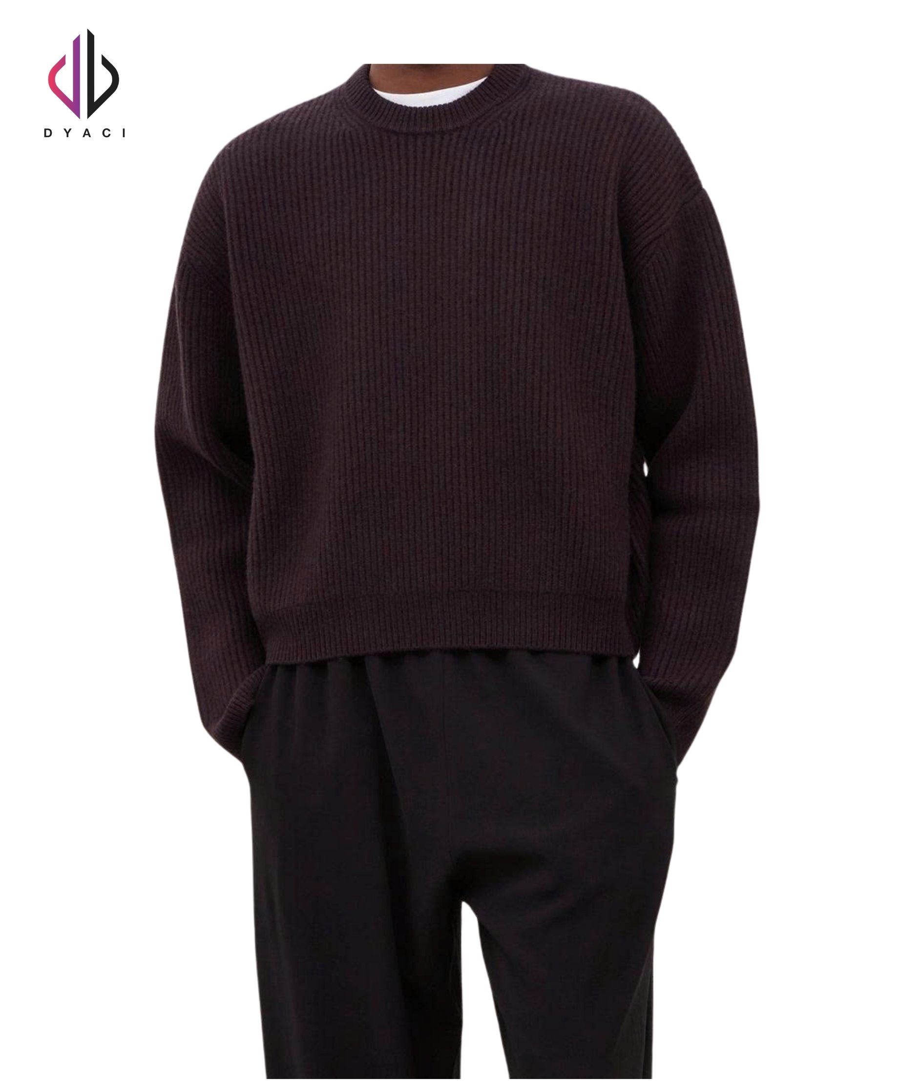 Áo Len Nam Boxy Cổ Tròn Dài Tay DYACI Kiểu Dáng Sweater Chất Nhiều Màu Phong Cách Hàn Quốc AL91