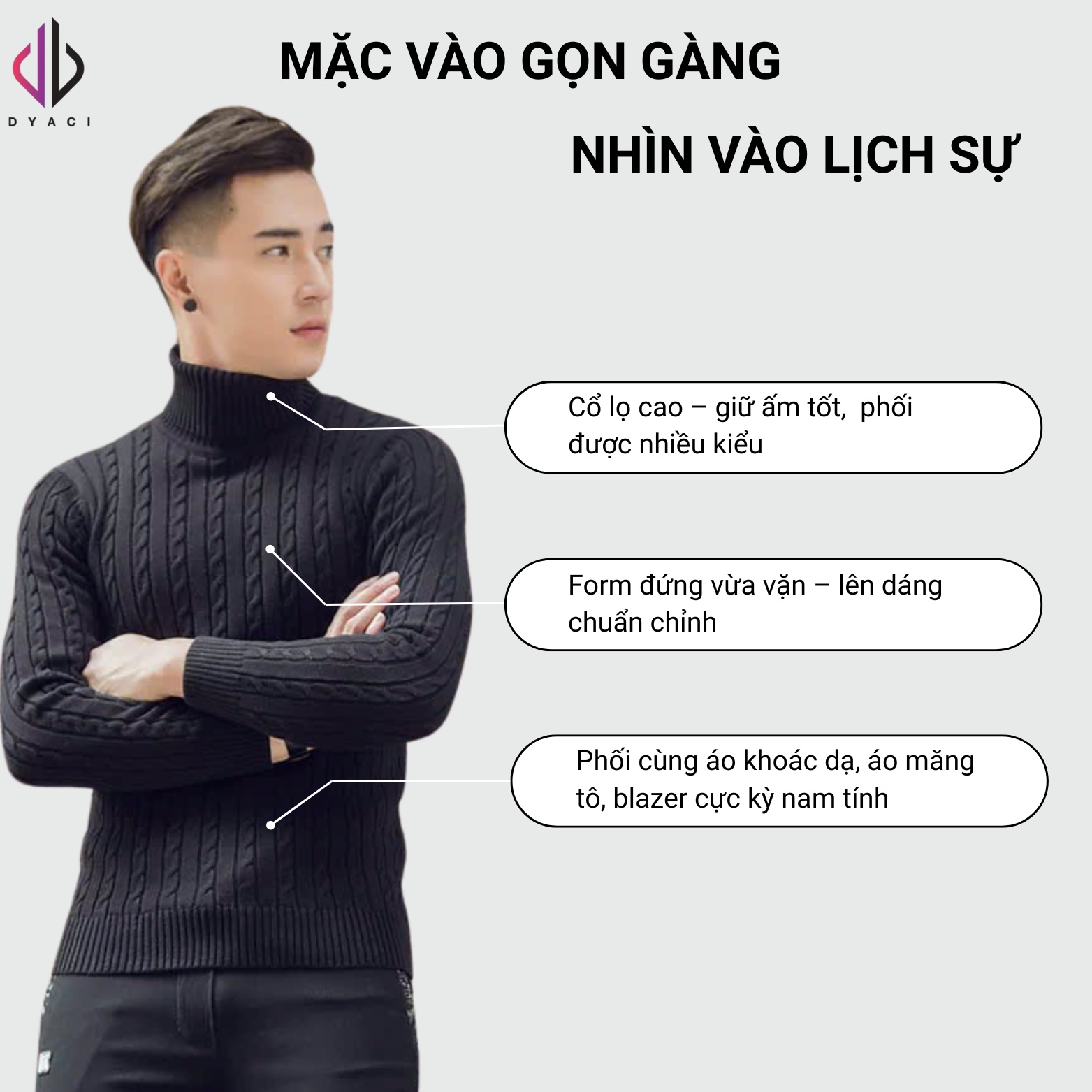 Áo Len Nam Cổ Lọ Quảng Châu 350gsm Dài Tay Thu Đông Cao Cấp Mềm Mịn Dày Dặn Cực Ấm Hàn Quốc AL21
