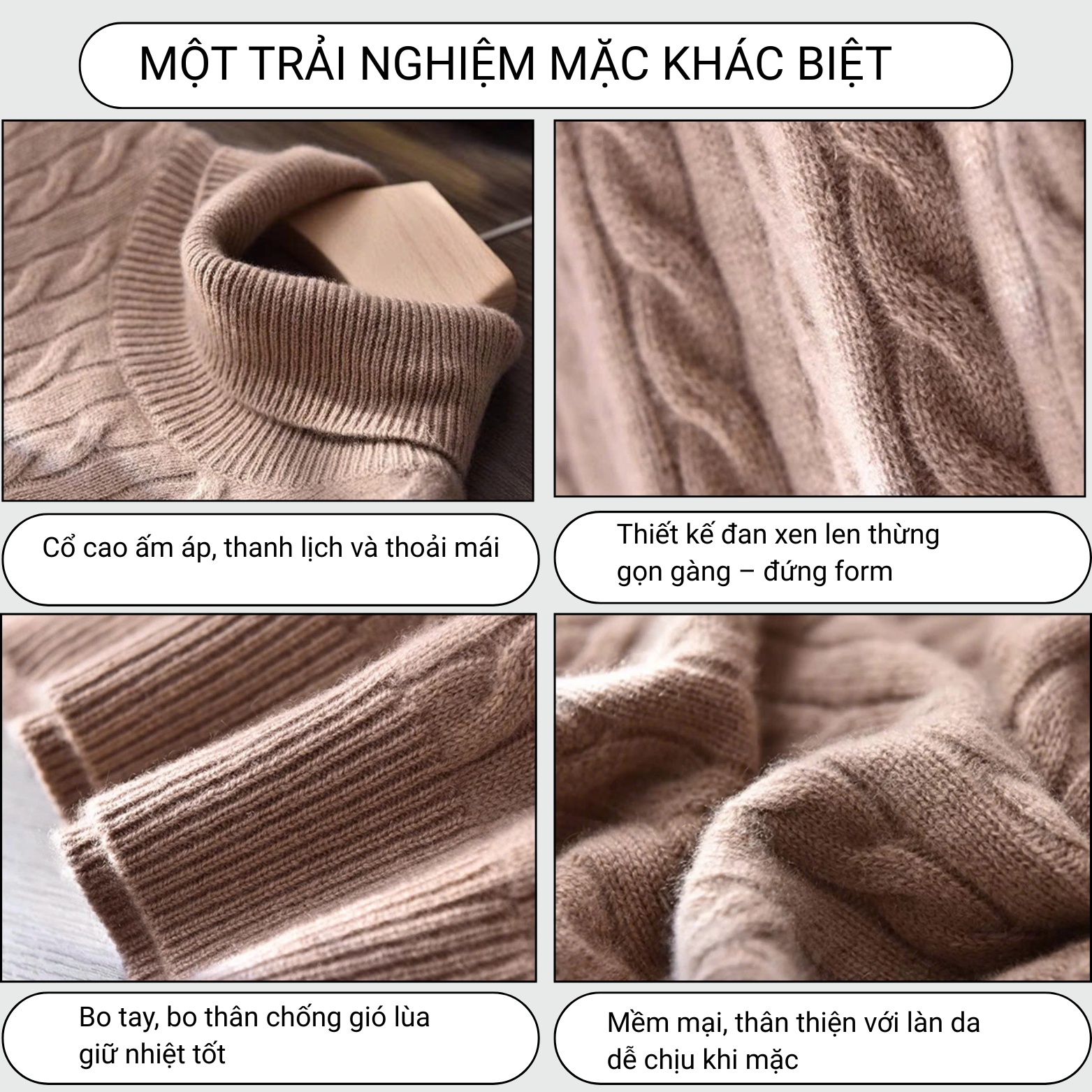 Áo Len Nam Cổ Lọ Quảng Châu 350gsm Dài Tay Thu Đông Cao Cấp Mềm Mịn Dày Dặn Cực Ấm Hàn Quốc AL21
