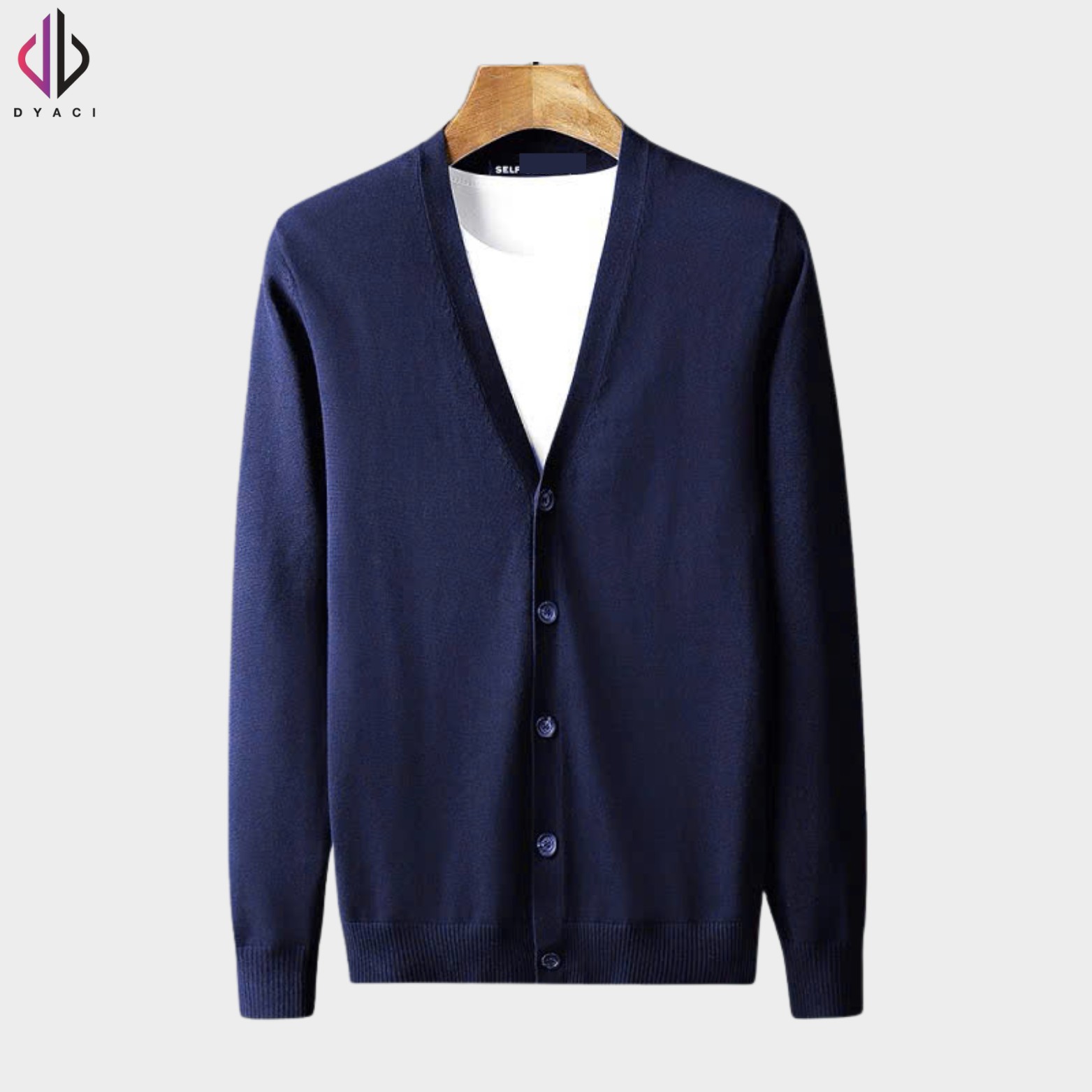 Áo Khoác Cardigan Nam DYACI Len Cổ Tim Chữ V Chất Len Dày Dặn Cao Cấp Mềm Mịn Đẹp Kiểu Dáng Hàn Quốc AL44