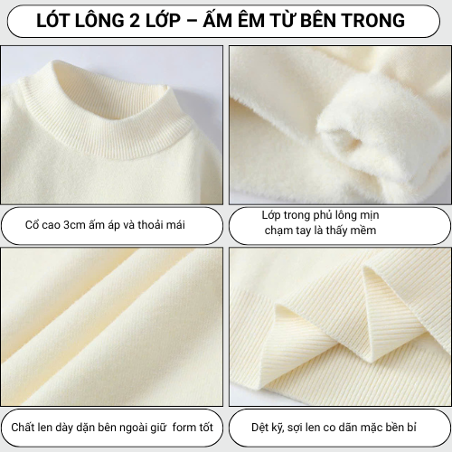 Áo Len Nam Quảng Châu Cổ Lọ 3 Phân Ấm Áp 350gsm DYACI Phong Cách Thu Đông Hàn Quốc Nhiều Màu AL68