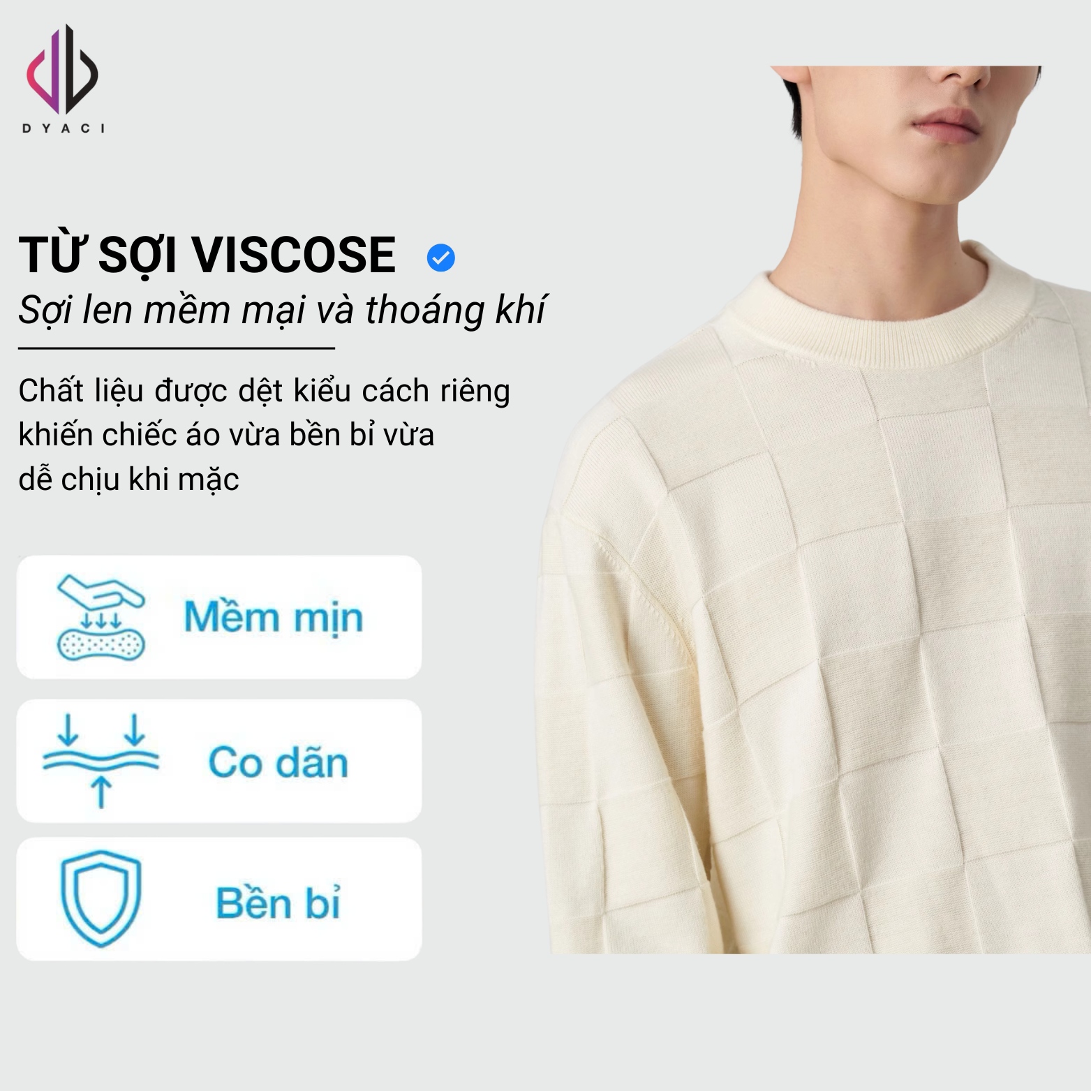 Áo Len Nam Cổ Tròn DYACI Kiểu Dáng Sweater Phong Cách Hàn Quốc Dài Tay Thu Đông Nhiều Màu AL65