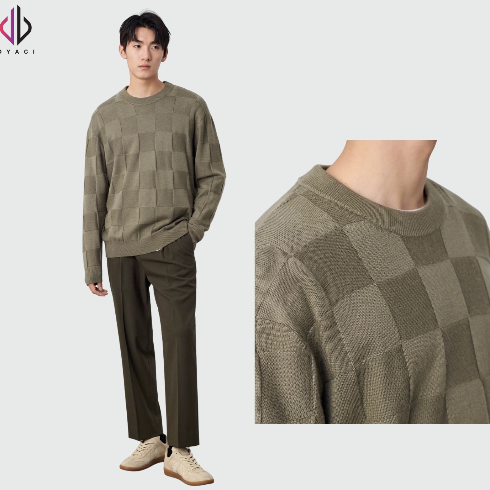 Áo Len Nam Cổ Tròn DYACI Kiểu Dáng Sweater Phong Cách Hàn Quốc Dài Tay Thu Đông Nhiều Màu AL65
