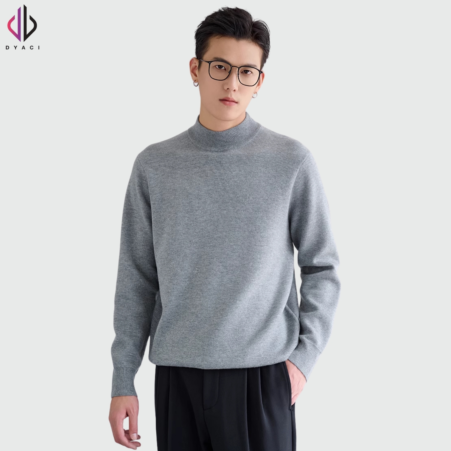 Áo Len Nam Nữ Quảng Châu 350gsm Lông Cừu DYACI Cổ Lọ 3 Phân Dài Tay Đẹp Ấm Thu Đông Hàn Quốc Nhiều Màu AL96