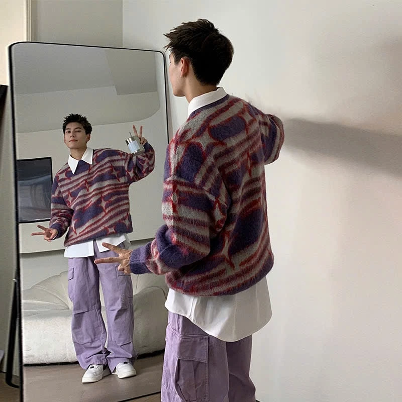 Áo Len Nam Cổ Tròn Boy Phố Dài Tay Kiểu Dáng Sweater Cao Cấp Phong Cách Hàn Quốc Form Rộng Nhiều Màu DYACI AL95